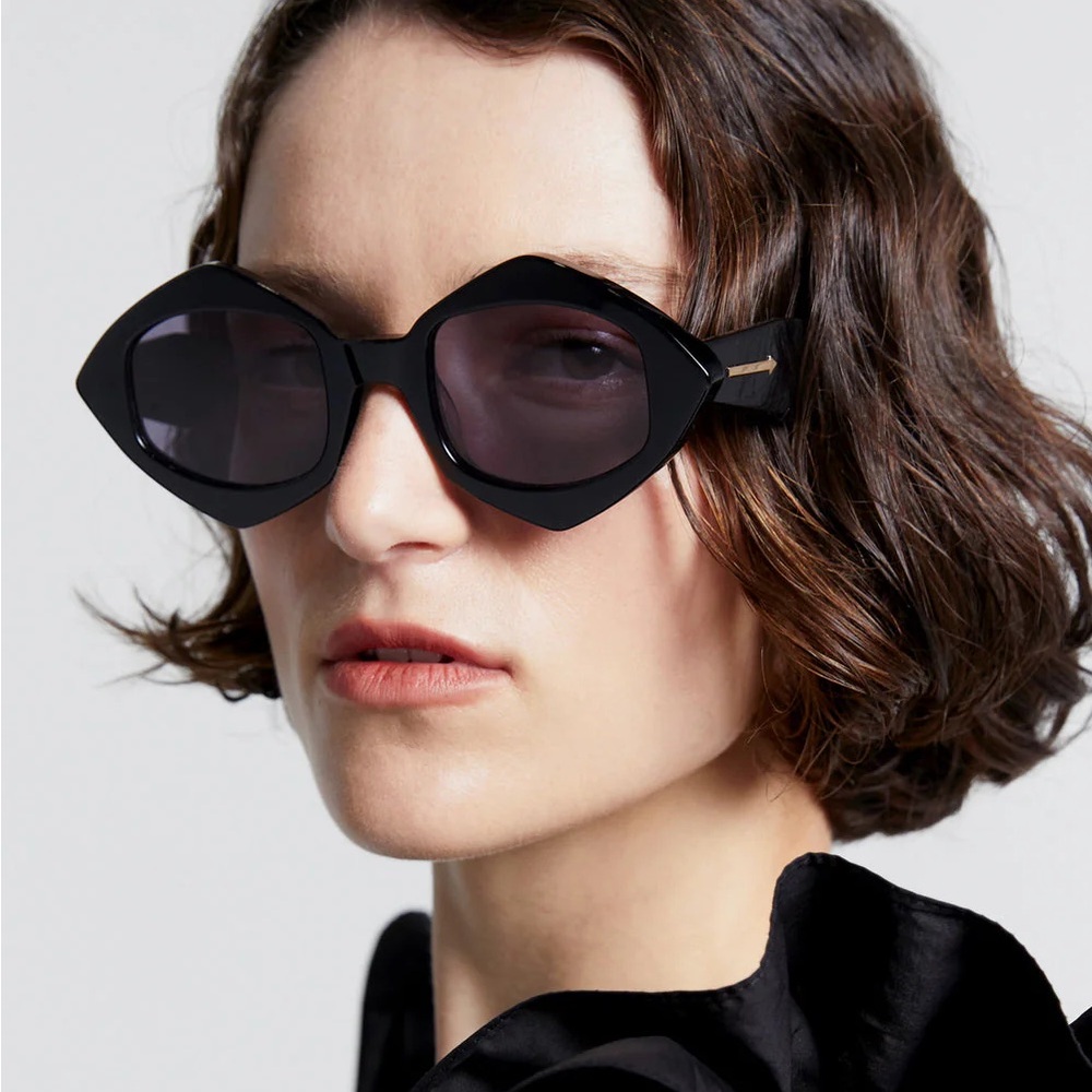Karen Walker Dice Black Sunglasses